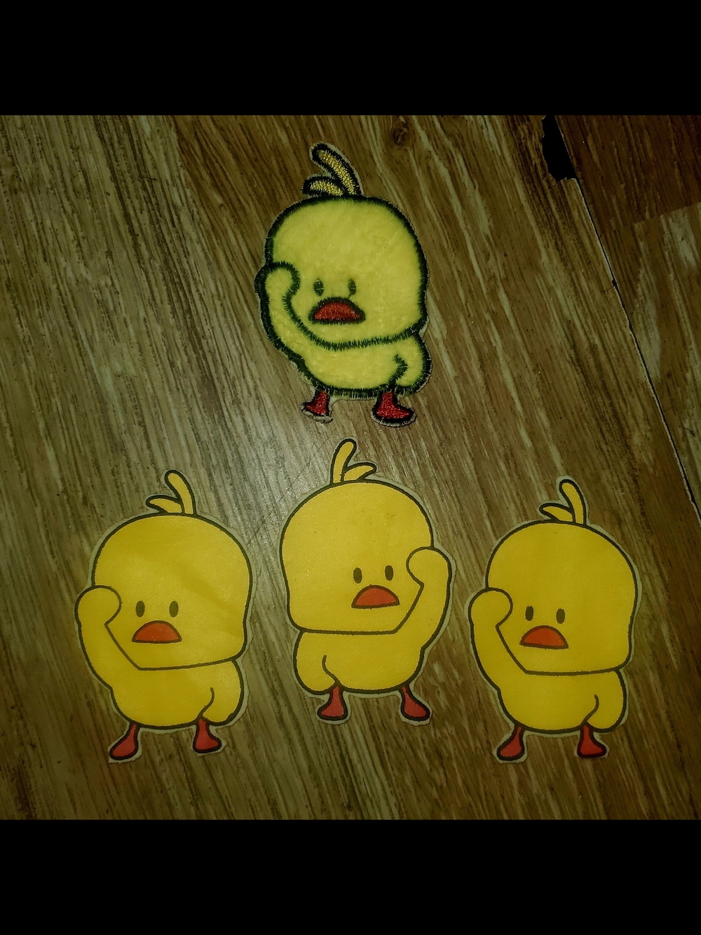 4 Yellow Chick/Duck Patches
